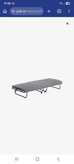 Folding guest bed with mattress - 80cm x 190cm