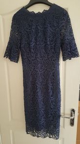 Fran & Jane navy midi lace dress