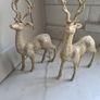 Gold Glitter Christmas Reindeer x 2 Image 5