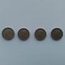 4.English Three Pence Coins. Image 2