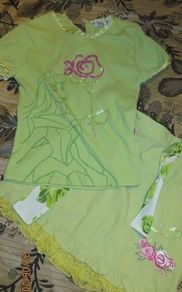 Green Princess Two Piece Age 8/9