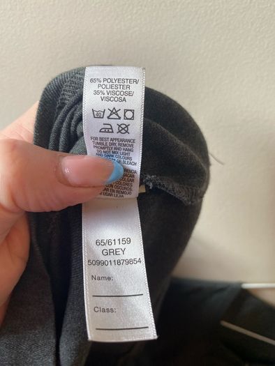 Dunnes grey pinafore x2 (as new) age 13-14