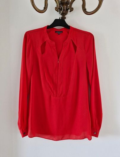 Red long sleeve top (Warehouse)