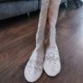 Cream crochet boots-uk7 Image 4
