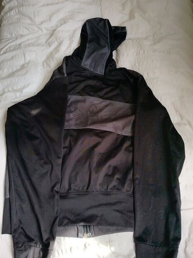 Adidas Black Zip-Up Hoodie,Lightweight Jacket