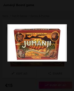 Jumanji Board game