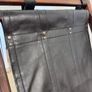 Vintage Black Leather Deck Chair with Armrests, 1940s Image 8