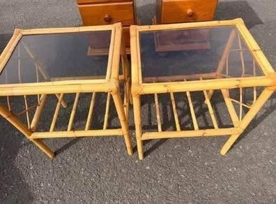 bamboo side tables