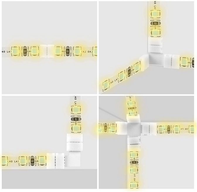 Click here to send this ad to a friend              24Pack 10mm 5050RGB LED Strip Connectors (4 Shapes)