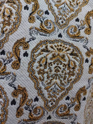 Gold and black design top