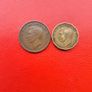1937 British Halfpenny and Threepence Image 2