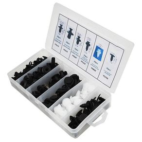 100pcs Auto Fastener Car Clips Mixed Body Push Retainer Pin Rivet Bumper Door Trim Panel Retainer Fastener Kit