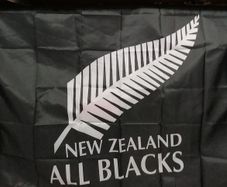 New Zealand All Blacks flag 5ft x 3ft.