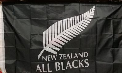 New Zealand All Blacks flag 5ft x 3ft.