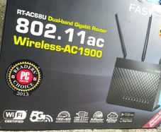 ASUS RT-AC68U wireless router Gigabit Ethernet Dual-band (2.4 GHz / 5 GHz) - dual core, mesh