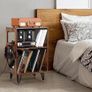 Record Player Stand, End Table with Vinyl Record Storage Cabinet Holds 160 Albums Image 4