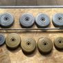 York barbell with weights and clips Image 3