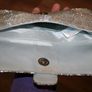 Evening silver clutch bag Image 3