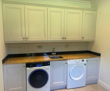 Solid wood kitchen/ utility units and granite top
