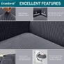 High Stretch Sofa Covers 3 Seater Super Soft Stylish Couch Covers for Dogs Pets Cats Jacquard Spandex Non Slip Sofa Slipcover for Living Room Furniture Protector Image 3