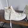 Cream Converse size 6 Image 2