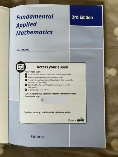 Fundamental Applied Maths 3rd Edition - Leaving Cert (Folens)