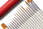 18 Pcs Detail Fine Miniature Paint Brushes Mini Tiny Micro Paintbrush Painting Kit Set Comes With Red Paintbrush Holder