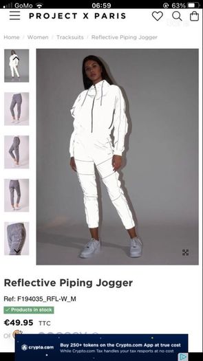 Reflective cycling trousers