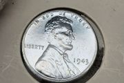 USA United States 1943 Lincoln Wheat Penny Beautiful Uncirculated Steel 1Cent War Issue