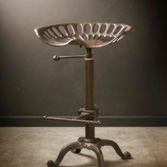 NEW Cast Iron Tractor Style Kitchen Bar Stool Vintage Style