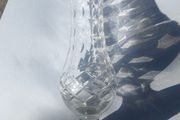 1979 Crystal glass vase and Sterling silver base