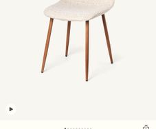Sostrene and Greene Clara cream Boucle dining chair