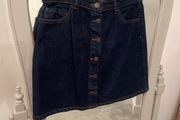 Bershka Medium Indigo Denim Skirt size M