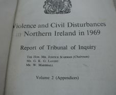 Violence & Civil Disturbances In Northern Ireland In 1969 - Report Of Tribunal Of Inquiry Report