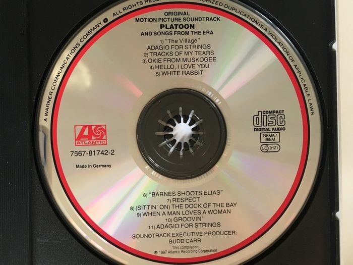 Platoon [1987] (CD Movie Soundtrack Album)