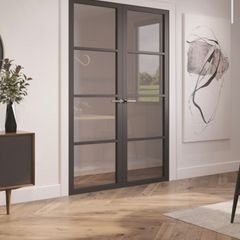 Seadec Crittal 4 Panel Clear Glass Door