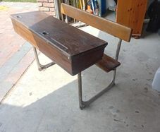 Antique School Desk