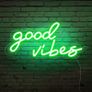 Good Vibes Neon Sign,Neon Light Powered by USB with Switch, Purple Led Neon Light Sign for Bedroom,Wall Decor,Game Room,Party, Bar Decor Image 4