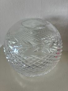 Vintage Waterford Crystal Rose Bowl