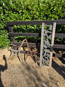 Bench ends and back