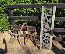 Bench ends and back