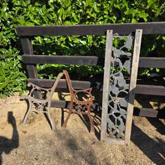 Bench ends and back