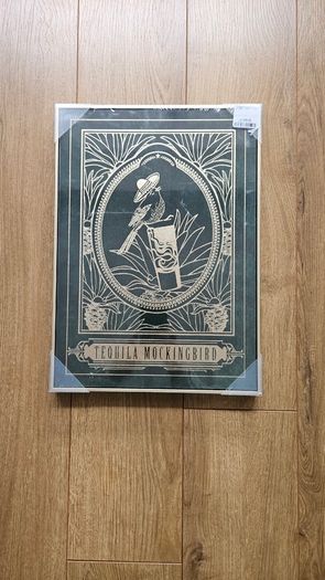 Brand new framed canvas picture print " Tequila Mockingbird"" Bar Decor