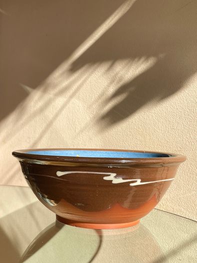 Set of 7 Vintage H&F Terrybaun Irish Pottery Bowls,  Slipware Glazed