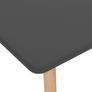 Bar Table Grey 120x60x105 cm MDF & Solid Beechwood Image 4