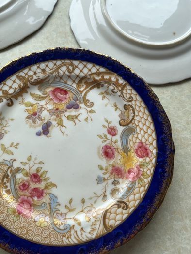 Antique 19th C5 Side Plates & 4Saucers p