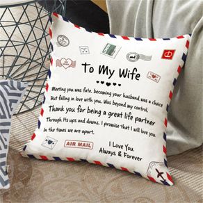 Express Love Cushion Cover To My Wife