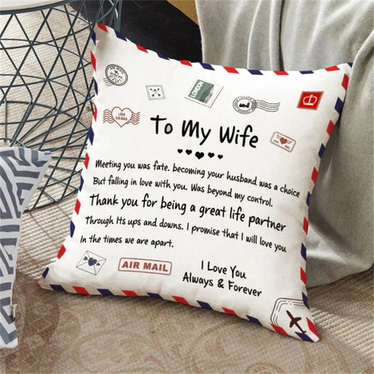 Express Love Cushion Cover To My Wife