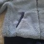bershka borg/ teddy blue winter jacket Image 2