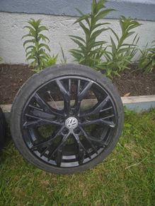 Beautiful Black VW Wheels (full set)